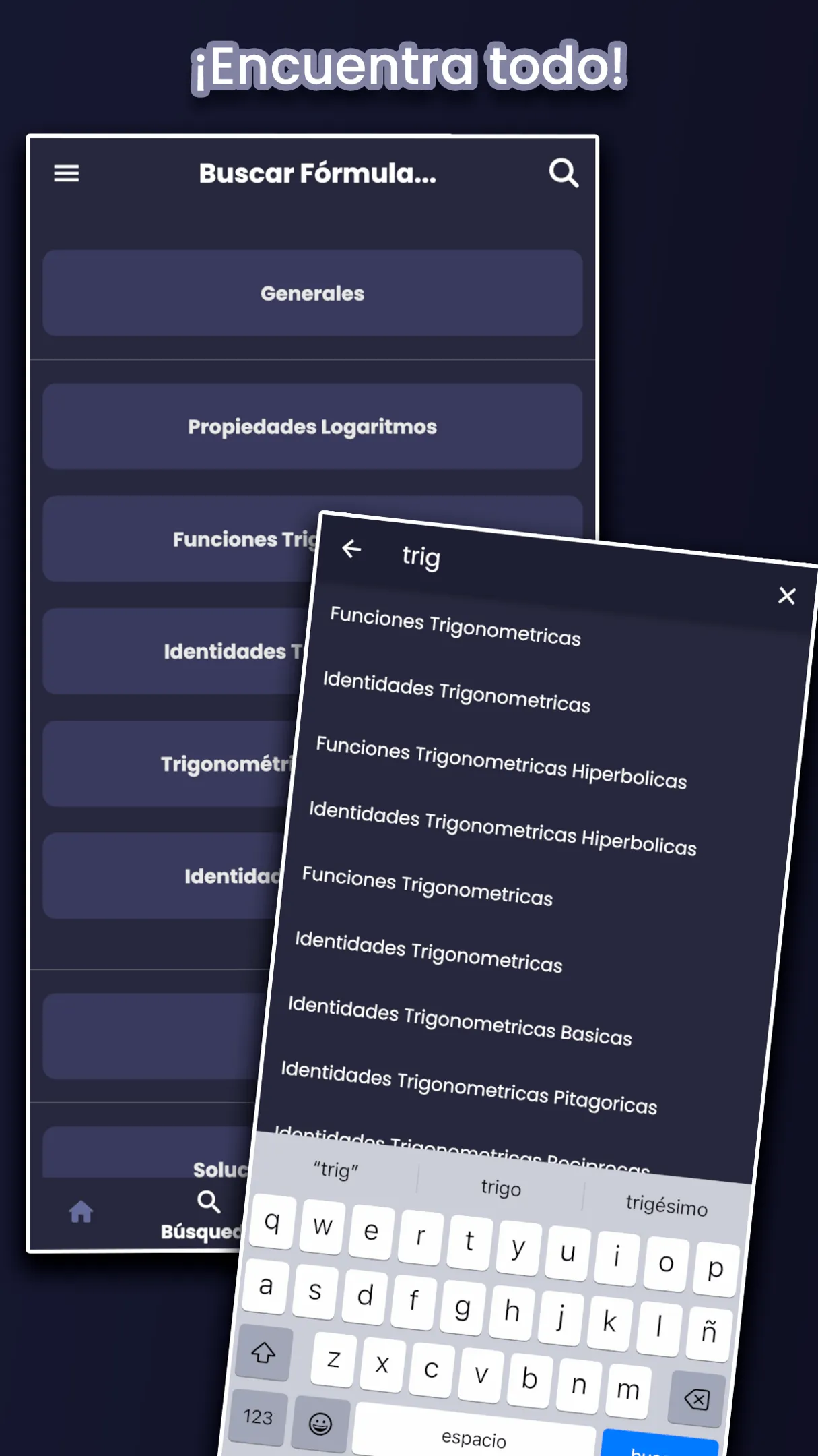 Formulae screenshot: searcher