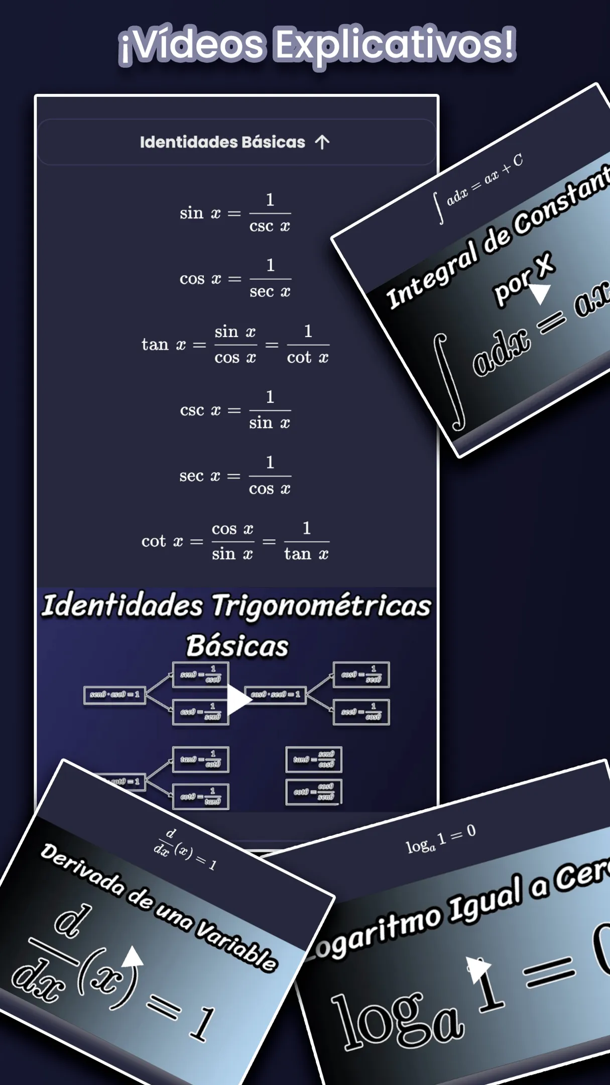 Formulae screenshot: videos
